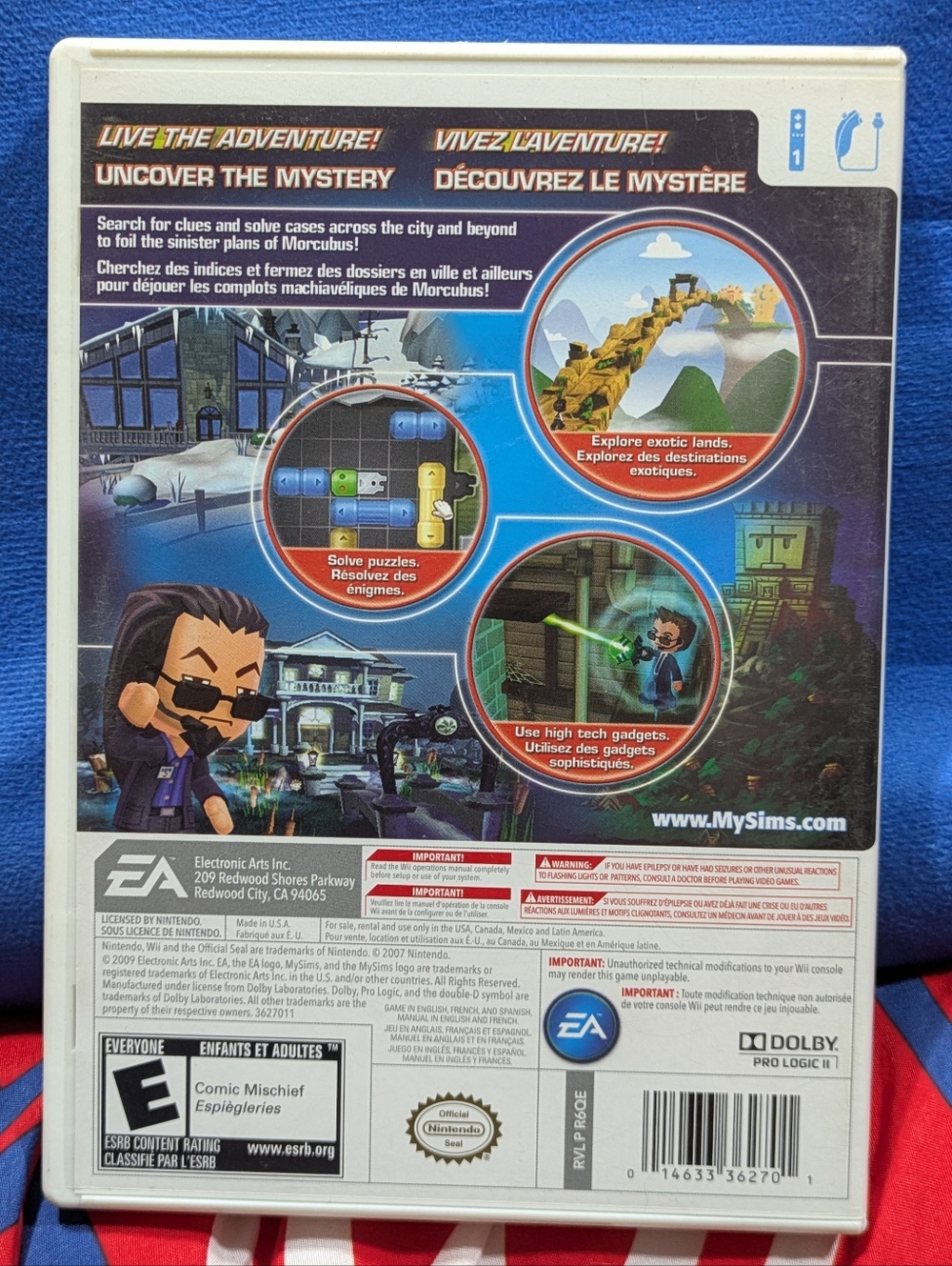 MY SIMS AGENT 🔥 NINTENDO WII Complete Game In Box | VG+ - Picture 5 of 5